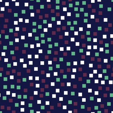 Soyut desen derin mavi geometrik arka plan muhteşem rasgele kareler geometrik kaotik kareler