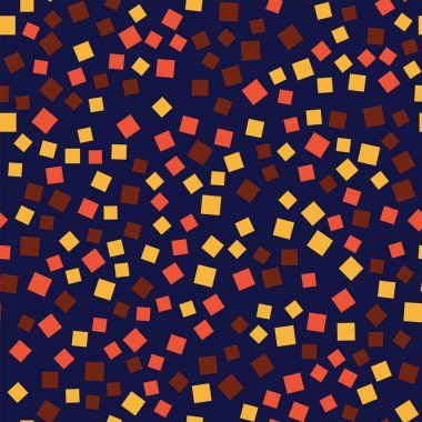 Desen derin mavi geometrik arka plan parlak rasgele kareler geometrik soyut kareler