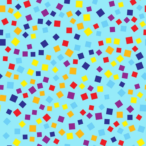 Abstraktní čtverce modré geometrické pozadí příjemná náhodné kosočtverce geometrický chaotické — Stockový vektor