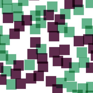 Kareler desen beyaz geometrik arka plan büyüleyici rasgele kareler kaotik geometrik soyut