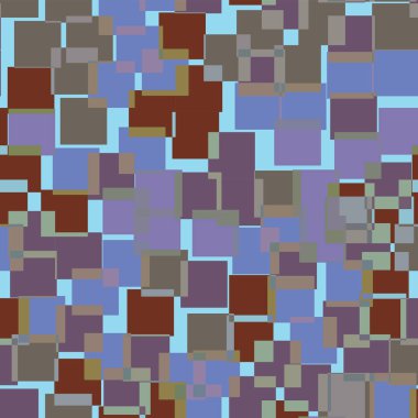 Kareler desen açık mavi geometrik renkli muhteşem rasgele kareler geometrik soyut