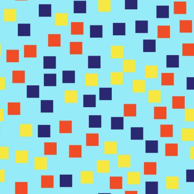 Soyut kareler mavi geometrik arka plan güzel rasgele kareler geometrik kaotik dekor desen