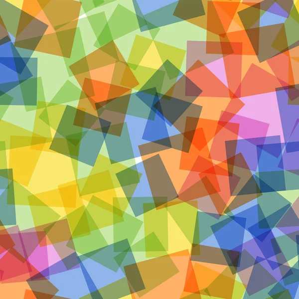 Abstrakte Quadrate Muster weiß geometrisch Hintergrund formschöne zufällige Quadrate geometrisch chaotisch — Stockvektor