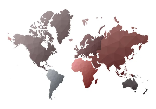 Векторная иллюстрация на карте мира — стоковый вектор