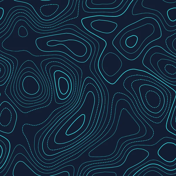 Topographische Karte Aktuelle Topographie Karte Futuristisches Nahtloses Design Ansehnlich Kachelbares — Stockvektor