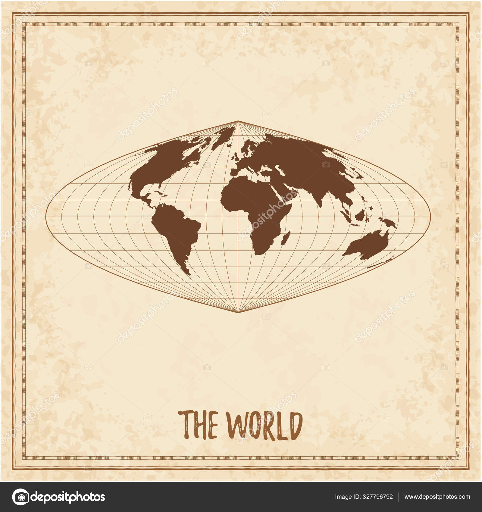 Old World Map Craster Parabolic Projection Medieval Style Treasure Map Vector Image By C Gagarych Vector Stock Old World Map Craster Parabolic Projection Medieval Style Treasure Map Vector Image By C Gagarych Vector Stock