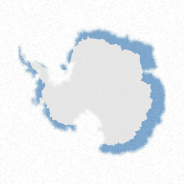 Карта мозаичного стиля Антарктиды с векторной иллюстрацией флага Антарктиды — стоковый вектор