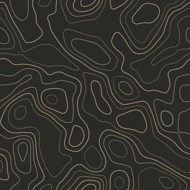 Amazing topography Actual topography map Seamless design Authentic tileable isolines pattern