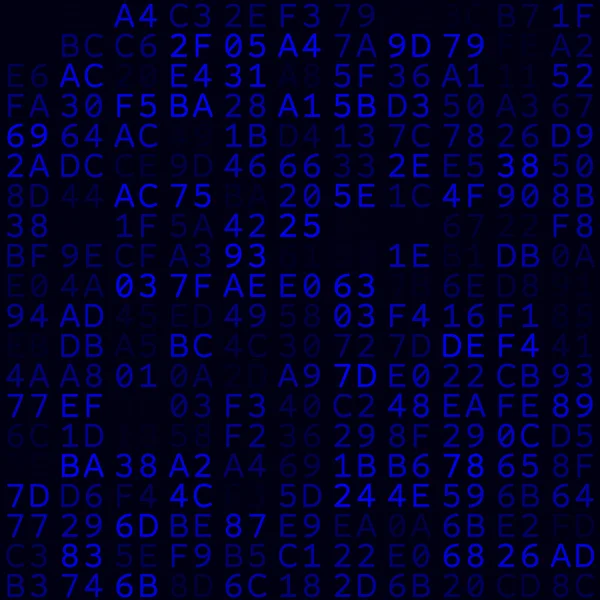 Abstrakt digital bakgrund Blå fyllda sexpar bakgrund Liten storlek sömlös mönster — Stock vektor