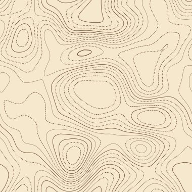Abstract topography Actual topographic map Seamless design terrific tileable isolines pattern