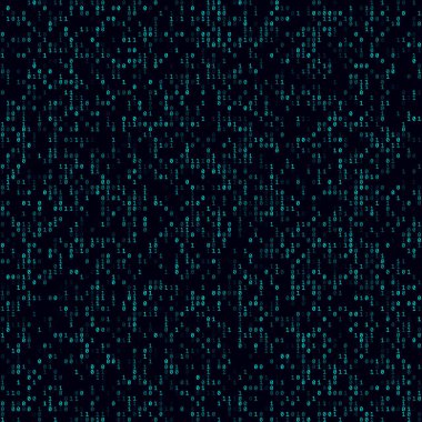 Digital cover Cyan sparse binary background Big sized seamless pattern Attractive vector