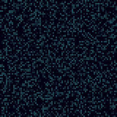 Futuristic tech background Sparse pattern of rings Cyan colored seamless background Artistic
