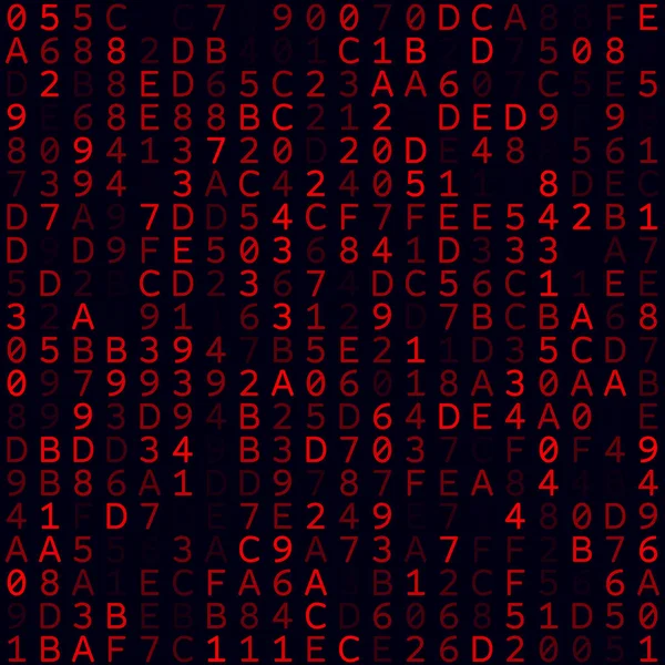 Аннотация Technology Background Red filled hexademical background Small sized seamless pattern — стоковый вектор