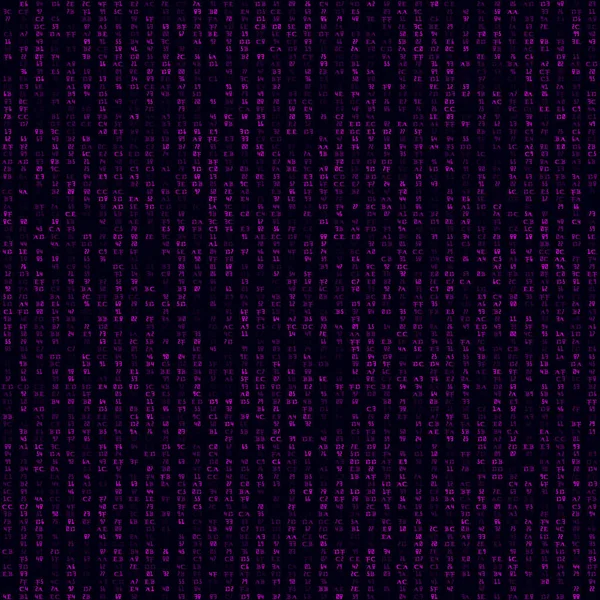Tech-Muster Magenta gefüllt hexademical Paare nahtlose Muster ordentlich Hintergrund moderner Vektor — Stockvektor