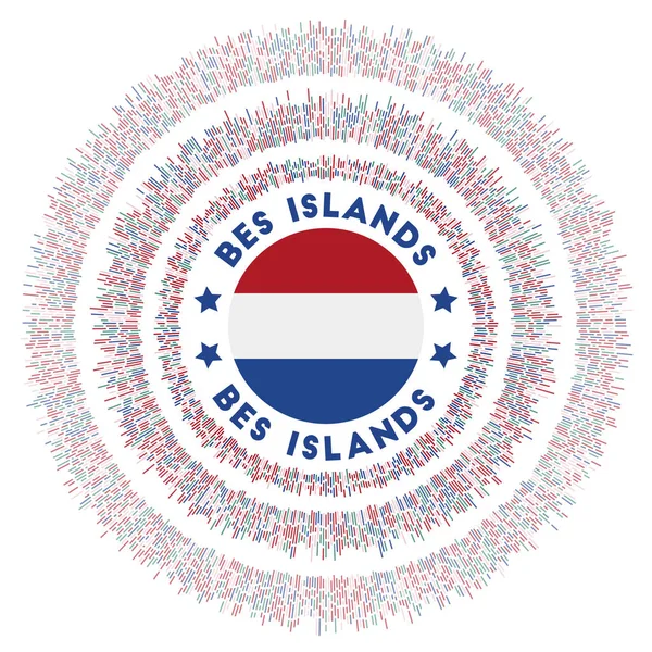 Символ Островов Бэс Сияющий Флаг Страны Яркими Лучами Шинный Всплеск — стоковый вектор