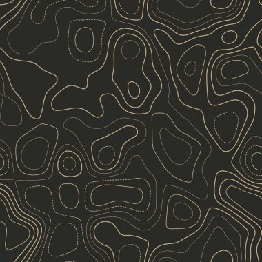 Arazi topoğrafyası Gerçek topoğrafya haritası Kusursuz tasarım Güzel kaplanabilir izolinler deseni