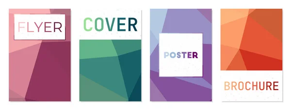 Eine Reihe von Hintergründen für Covers oder Broschüren kann als Werbeplakat für Coverbanner verwendet werden — Stockvektor