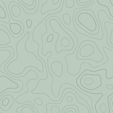 Topografik hatlar yeşil tonlarda gerçek topoğrafik haritalar dikişsiz tasarım cezbedici fayanslar