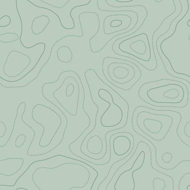 Topographic map Actual topographic map in green tones seamless design admirable tileable pattern