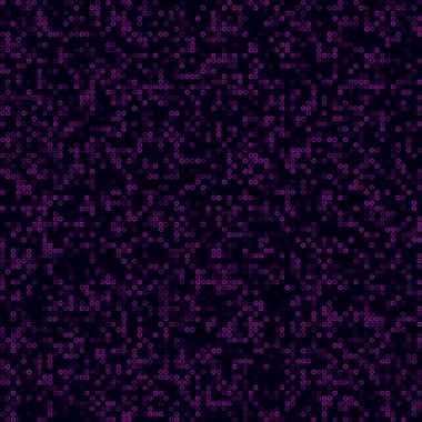 Digital background. Sparse pattern of rings. Magenta colored seamless background. Trendy vector illustration.