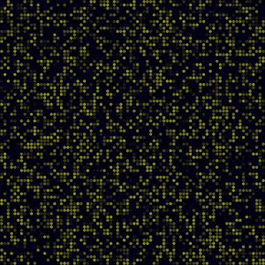 Tech pattern. Sparse pattern of multiple rings. Yellow colored seamless background. Classy vector illustration.