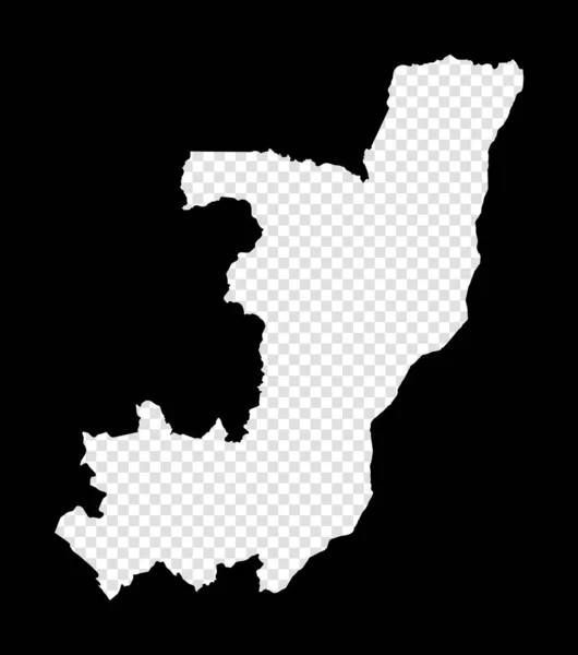 Stencil Map Congo Simple Minimal Transparent Map Congo Black Rectangle — 图库矢量图片