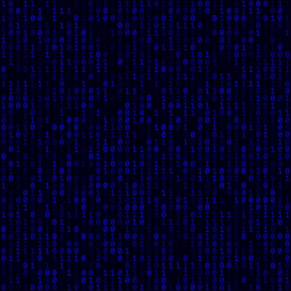 Abstract Matrix Background Blue Filled Binary Background Medium Sized Seamless — Stockový vektor