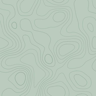 Topographic map lines Actual topographic map in green tones seamless design positive tileable