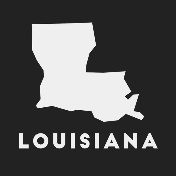 Louisiana Icon State Map Dark Background Stylish Louisiana Map State — ストックベクタ