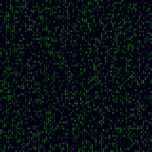 Abstract Digital Background Green Sparse Binary Background Big Sized Seamless — стоковый вектор