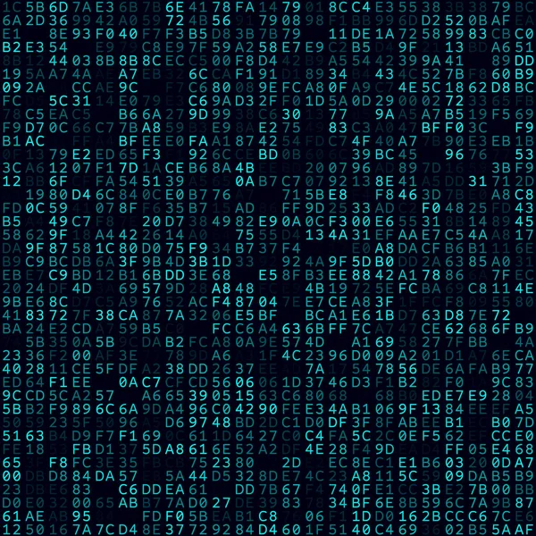 Teknoloji Geçmişi Cyan Hexademical Çiftler Arka Planı Doldurdu Orta Büyüklükte — Stok Vektör