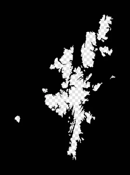 Stencil kaart van Mainland Eenvoudige en minimale transparante kaart van Mainland Zwarte rechthoek met cut — Stockvector