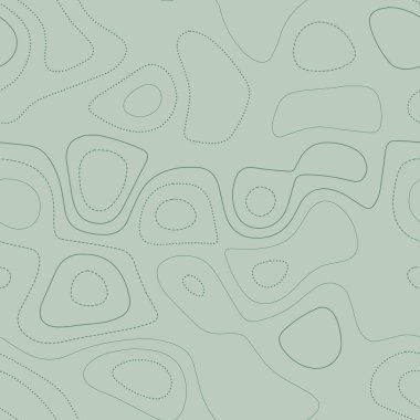 Soyut topoğrafya Yeşil tonlarda gerçek topoğrafik harita dikişsiz tasarım hoş fayanslar