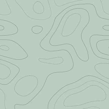 Topographic map. Admirable topographic map in green tones, seamless design, beauteous tileable pattern. Vector illustration.