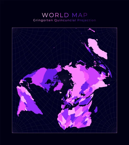 Карта Мира Протестующие Площади Грингемплац Цифровая Иллюстрация Мира Ярко Розовые — стоковый вектор