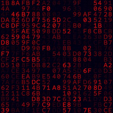 Soyut Matris arkaplanı Kırmızı hexademical çiftler arkaplan Küçük boyutlu dikişsiz desen