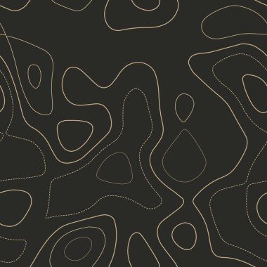 Topografik harita çizgileri Gerçek topoğrafya haritası Kusursuz tasarım Sulu karo izolinler deseni