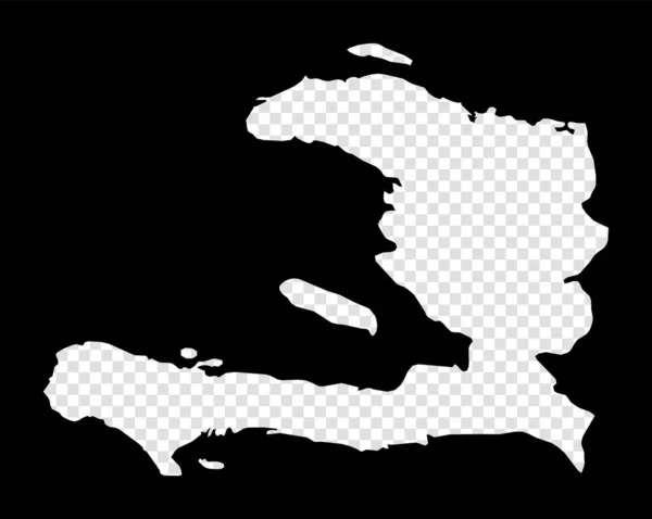 Трафаретная карта Гаити Простая и минимальная прозрачная карта Гаити Черный прямоугольник с вырезанной формой — стоковый вектор