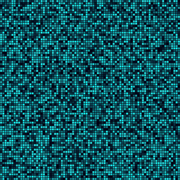 Abstrato tecnologia fundo preenchido padrão de quadrados ciano colorido sem costura fundo — Vetor de Stock