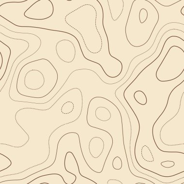 Arazi topografyası Gerçek topografik harita Kusursuz tasarım optimal kaplanabilir izolinler deseni