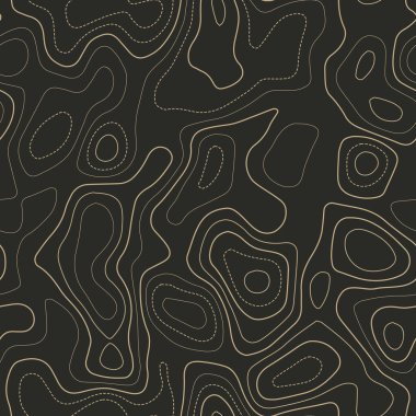 Soyut topoğrafya Gerçek topoğrafya haritası Kusursuz tasarım Nefes kesici döşeme izolinleri deseni