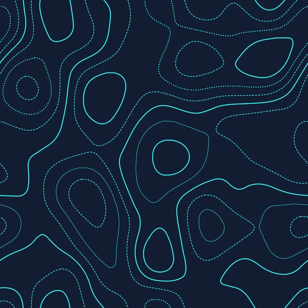 Topographic map lines Actual topography map Futuristic seamless design original tileable isolines — Διανυσματικό Αρχείο