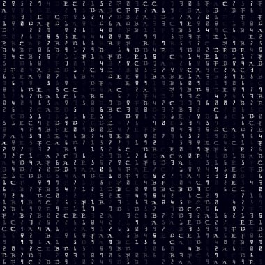 Rastgele simgeler arkaplan Beyaz hexademical desen şaşırtıcı arka plan