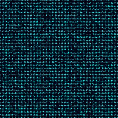 Dijital dikişsiz kalıp Kalplerin deseni Cyan renksiz arkaplan süper vektör