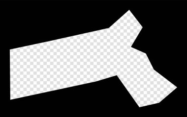 Massachusetts 'in Kalıp Haritası Massachusetts Siyah Dikdörtgeninin Basit ve minimal şeffaf Haritası