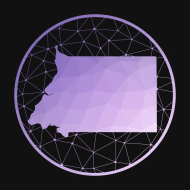 Ekvator Ginesi simgesi Ülke Ekvator Ginesi geometrik simgesinde çokgen haritası