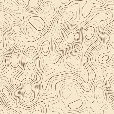 Soyut topoğrafya Gerçek topoğrafik harita Kusursuz tasarım İyi görünümlü döşeme izolinler