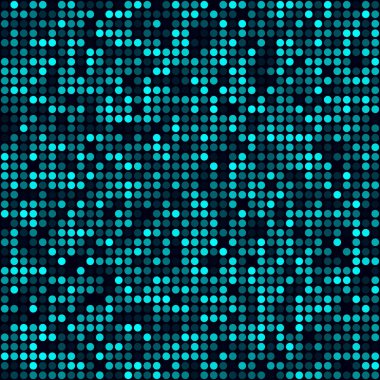Teknoloji kusursuz desen. Dairelerin desenleri. Cyan renkli, pürüzsüz arka plan.