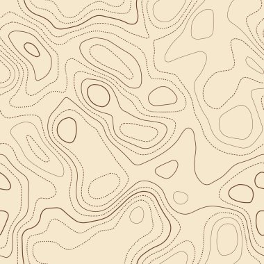 Topografik harita çizgileri Actual topographic map Actual Desamless Design classic tileable izolines pattern