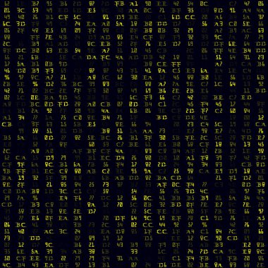 Teknik desen Sarı hexademical çiftler kusursuz desen Güzel arkaplan klas vektörü